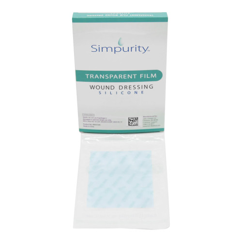 Simpurity Transparent Film Dressing 4 X 5 Inch Without Delivery Method Rectangle Sterile, SNS57245, Case of 192