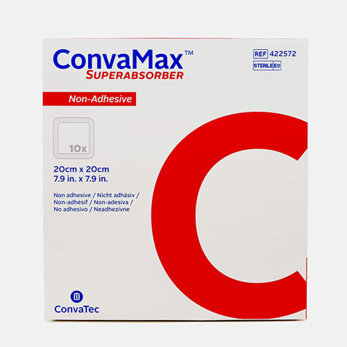 ConvaMax Superabsorber Super Absorbent Dressing 8 X 8 Inch Square, 422572, Pack of 1