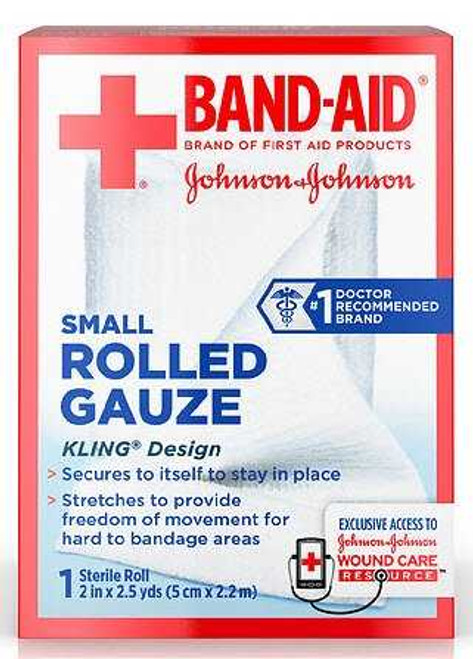 Conforming Bandage Band-Aid® 2 Inch x 2-1/2 Yard 1 per Pack Sterile Roll Shape 38137116137 Pack of 1 38137116137 Band-Aid® 1093092_EA
