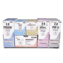 J & J PDS II Absorbable Suture with Needle, Size 0, 36'' Suture, 1-Needle, Violet, Needle Length 36 mm, 1/2 Circle, Taper Point Needle, Box of 36