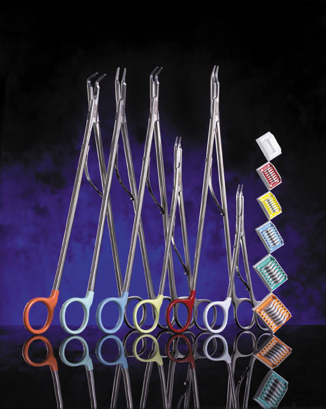 Adhesive Cartridge Style Ligating Clip Horizon Titanium Small Yellow Clip 6 Clips 001200 CR/6