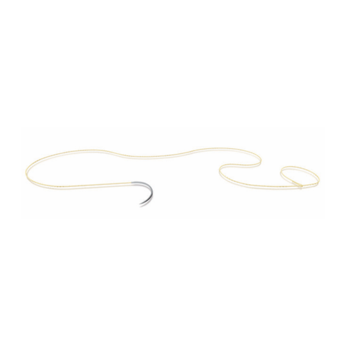 J & J Monocryl Plus Absorbable Suture with Needle, Size 2 - 0, 70 cm Suture, 1-Needle, Undyed – Needle Length 36 mm, 1/2 Circle, Taper Point Needle – Box of 12