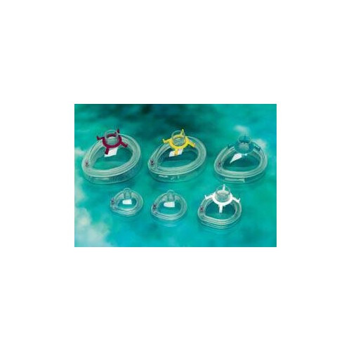 Anesthesia Mask Clear Comfort Elongated Style Adult Medium Hook Ring 15808 Pack of 1