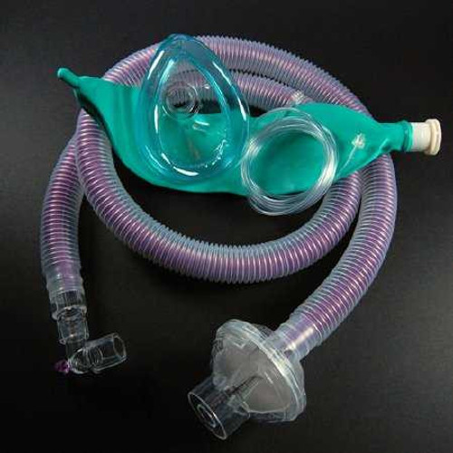 Universal Flex2® Anesthesia Breathing Circuit Coaxial Tube 60 Inch Tube Single Limb Adult 3 Liter Bag Single Patient Use D365-6121Z Case of 20 D365-6121Z Universal Flex2® 447317_CS