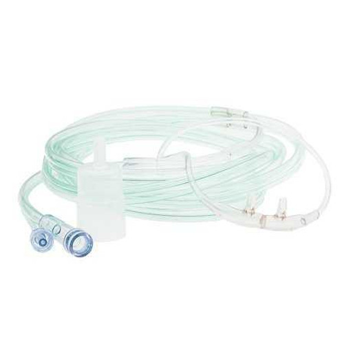 ETCO2 Nasal Sampling Cannula with O2 Delivery With Oxygen Delivery Adult Straight Prong / NonFlared Tip 301-P3600EA Case of 25 301-P3600EA Tri-Anim Health Services 883750_CS