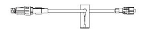Caresite IV Extension Set Needle-Free Port Standard Bore 6 Inch Tubing Without Filter Sterile, 470108, Case of 100