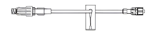 Caresite IV Extension Set Needle-Free Port Standard Bore 6 Inch Tubing Without Filter Sterile, 470108, Case of 100