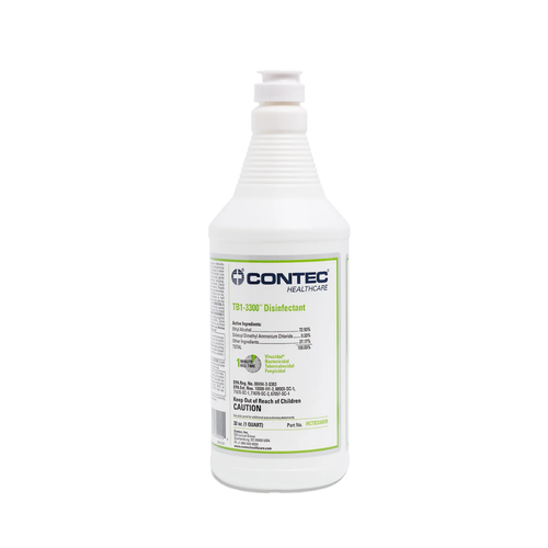 Contec® Healthcare TB1-3300™ Surface Disinfectant Cleaner Alcohol Based Manual Pour Liquid 1 gal. Jug Alcohol Scent NonSterile HCTB3305 Pack of 1