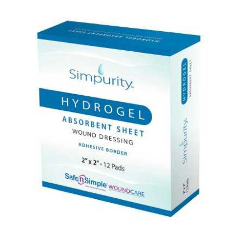 Hydrogel Wound Dressing HydroGel Sheet 2 x 2 Inch Sheet Sterile SNS58312 Case of 96 SNS58312 Hydrogel 1156192_CS Hydrogel Wound Dressing HydroGel Sheet 2 x 2 Inch Sheet Sterile SNS58312 Case of 96 SNS58312 Hydrogel 1156192_CS