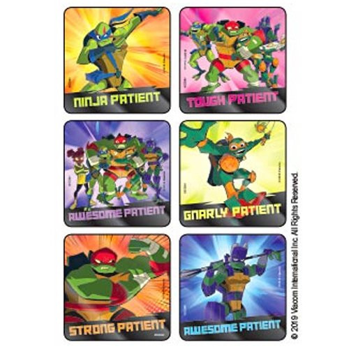 Kids Love Stickers 75 per Pack Teenage Mutant Ninja Turtles Sticker 2-1/2 Inch M2230 Pack of 75