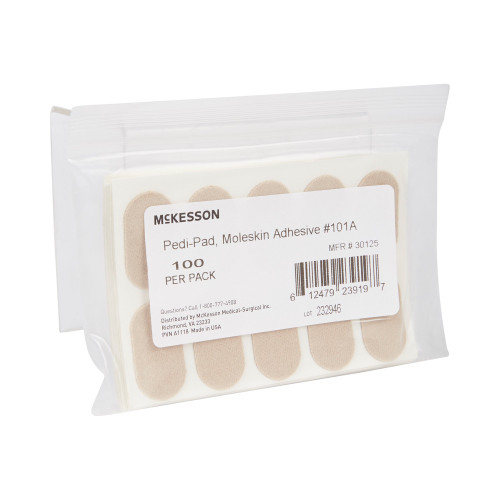 Protective Pad McKesson Pedi-Pad Size 101-A Adhesive Foot 30125 Case of 1000