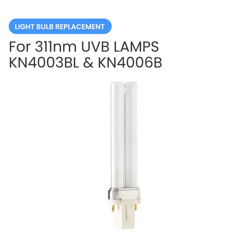 311nm UVB Light Bulb Replacement - Philips PL-S 9W 01 2P – for KN4003BL and KN4006B UVB Lamp