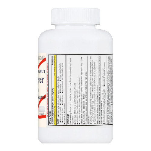 Foster & Thrive Pain Relief 500 mg Strength Acetaminophen Caplet 500 per Bottle  70677113803, Bottle of 1