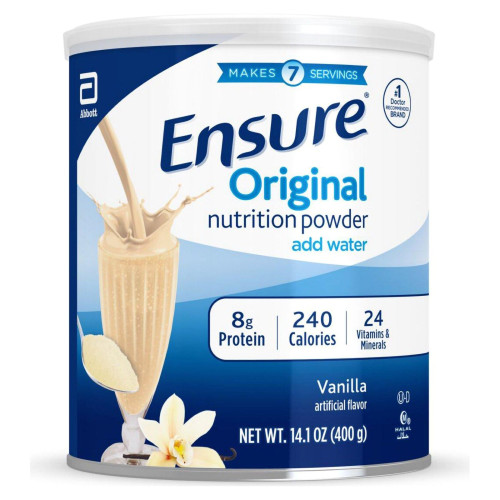 Ensure Original Oral Supplement Vanilla Flavor Powder 14.1 oz. Can, 66950, Case of 6