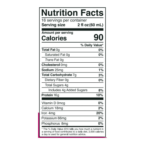 Vida Fuel Wellness Protein Oral Supplement Berry Delight Flavor Liquid 32 oz. Reclosable Carton, 02-222A, Case of 6