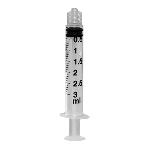 McKesson General Purpose Syringe 3 mL Luer Lock Tip Without Safety, 16-S3C, Case of 2400