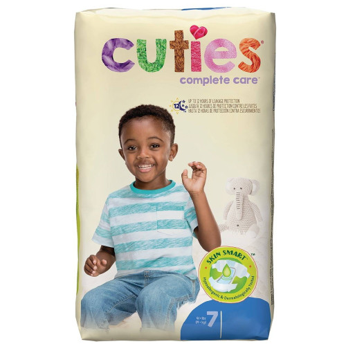 Cuties Complete Care Unisex Baby Diaper Size 7 Disposable Heavy Absorbency, CDB007, Pack of 25