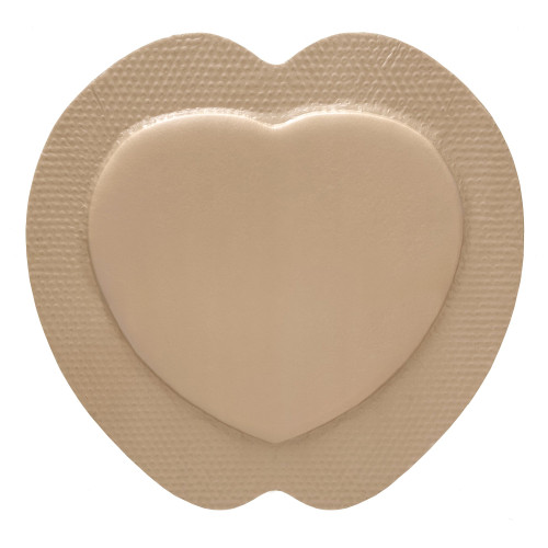 McKesson Foam Dressing 9 X 9 Inch With Border Waterproof Film Backing Silicone Gel Adhesive Sacral Sterile, 4841, Pack of 1