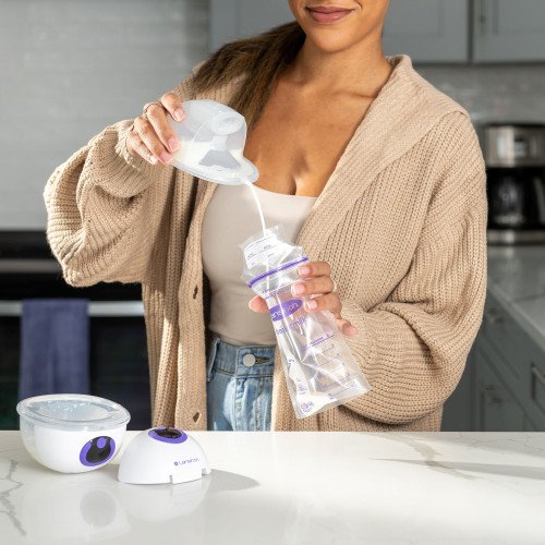 Lansinoh DiscreetDuo Hands Free Double Electric Breast Pump, 53751, Case of 8