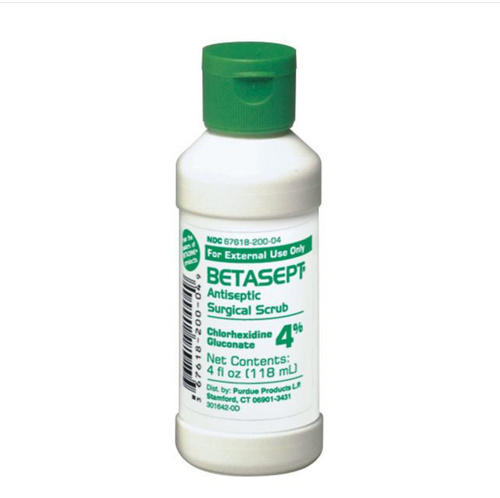 Betasept Surgical Scrub Solution 16 oz. Bottle 4% Strength CHG, BTA016, Case of 12