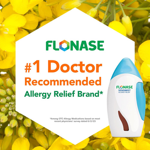 Flonase Sensimist Allergy Relief Nasal Spray, 27.5 mcg Strength, 120 Dose per Bottle, Bottle of 1