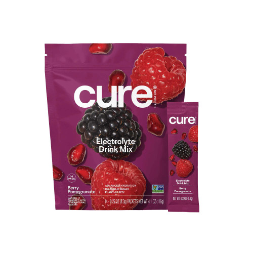 Cure Oral Electrolyte Solution Berry Pomegranate 8.3 Gram, HM1002, Pack of 14