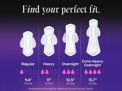 U by Kotex Feminine Pad Ultra Thin with Wings, Regular Absorbency, 58252, Case of 216