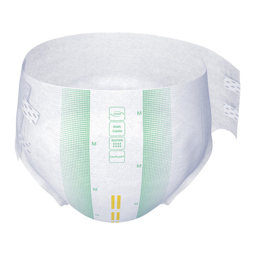 TENA ProSkin Super Incontinence Brief Adult Large Unisex Disposable Heavy Absorbency, 67560, Bag of 20