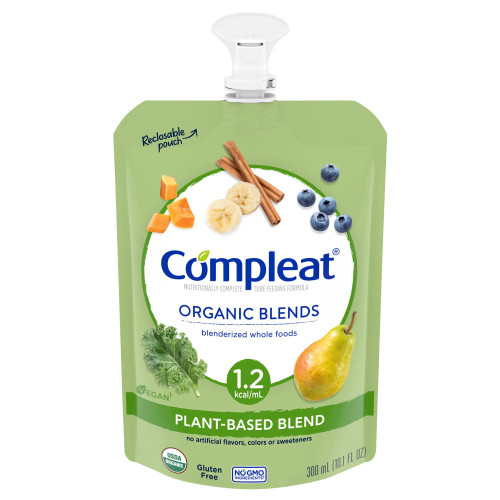 Compleat Organic Blends Plant Based Tube Feeding Formula Organic Blends Flavor Liquid 10.1 oz. Pouch, 00043900773278, Case of 24