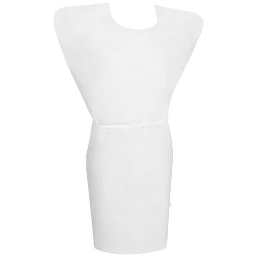 Patient Exam Gown McKesson One Size Fits Most White Adult NonSterile 18-846 Case/50 18-846 MCK BRAND 146461_CS