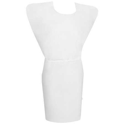 Patient Exam Gown McKesson One Size Fits Most White Adult NonSterile 18-846 Case/50 18-846 MCK BRAND 146461_CS