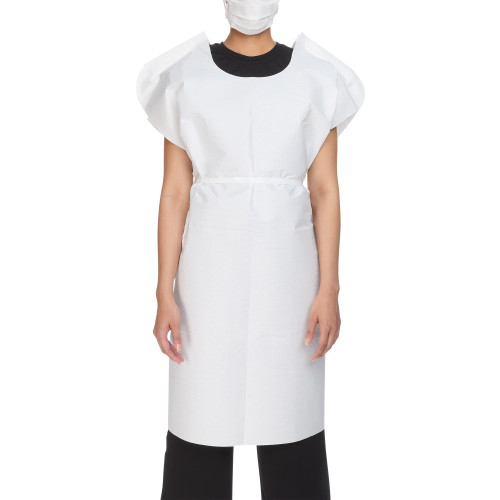 Patient Exam Gown McKesson, One Size, White, 18-846, Case of 50