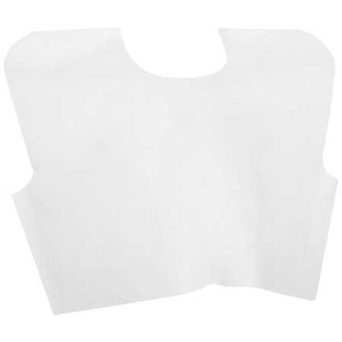 Exam Cape McKesson White 30 X 21 Inch Front / Back Opening 18-107 Case/100 18-107 MCK BRAND 906757_CS