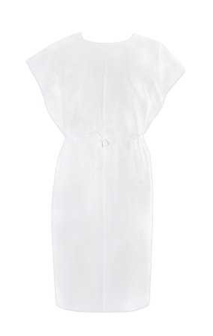 Patient Exam Gown McKesson One Size Fits Most White Adult NonSterile 18-840 Case/50 18-840 MCK BRAND 149631_CS