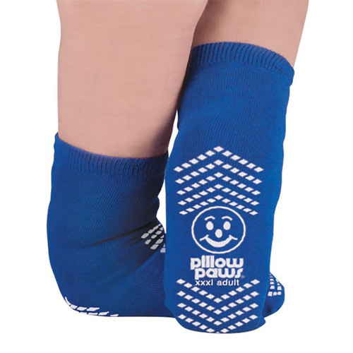 Slipper Socks Pillow Paws BARIATRIC TERRY KNIT 3 X-Large Royal Blue Ankle High 1099-001 Pair/1 1099-001 Pillow Paws 554158_PR