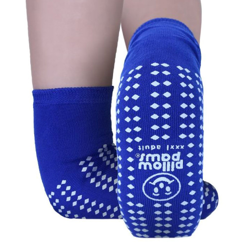 Slipper Socks Pillow Paws Bariatric 3X-Large Royal Blue Ankle High 1099-001 Case of 48
