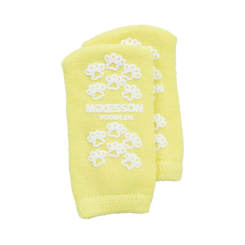Slipper Socks McKesson Terries Toddler Yellow Above the Ankle 40-3850 Pair/2 40-3850 MCK BRAND 334872_PR