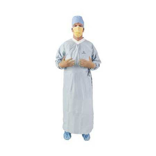 Surgical Gown with Towel AERO CHROME Large Silver Unisex AAMI Level 4 Sterile 44673 Case/32 44673 HALYARD SALES LLC 1059355_CS