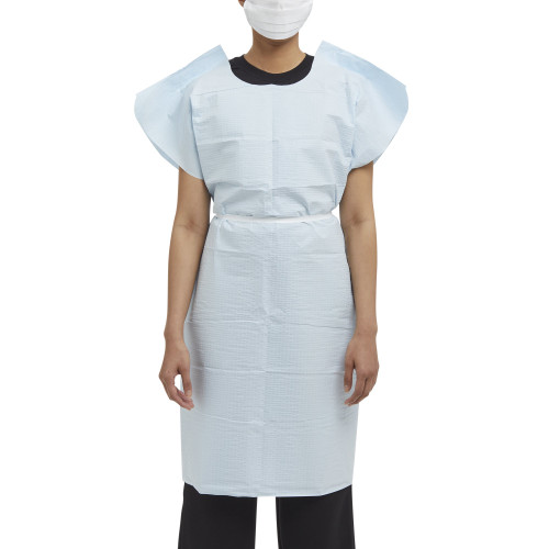 Patient Exam Gown, M / L, Blue, 70229N, Case of 50