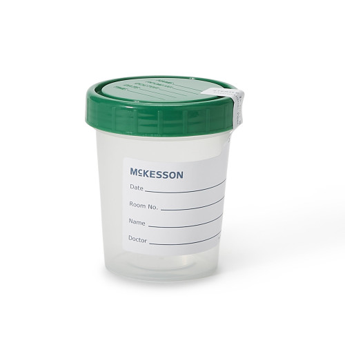 McKesson Specimen Container, Plastic, 120 mL, Sterile Inside Only, 569, Pack of 1