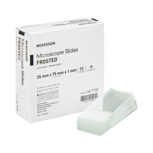 Microscope Slide McKesson 1 X 3 Inch X 1 mm Frosted End 16-7132 Case/1440 16-7132 MCK BRAND 464498_CS