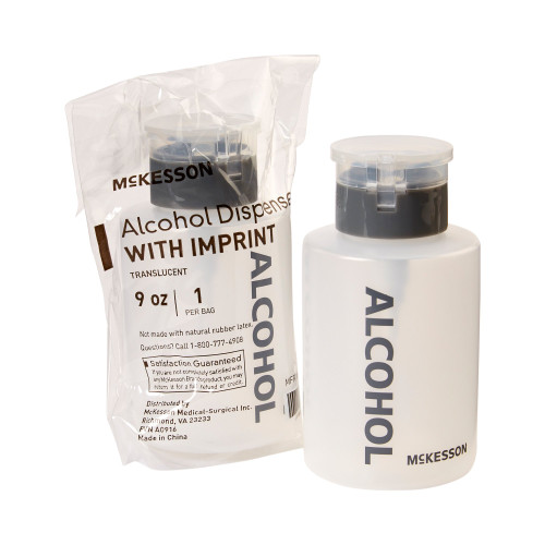 McKesson Alcohol Dispensing Bottle Polyethylene Opaque 9 oz., 63-4024, Box of 12