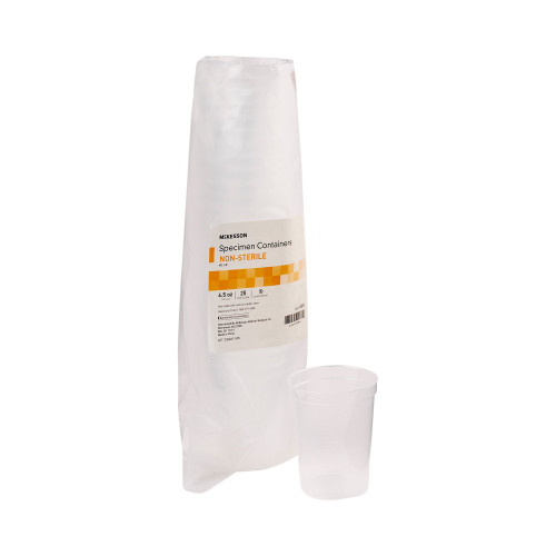 McKesson Specimen Container, Plastic, 192 mL, NonSterile, 560, Case of 20