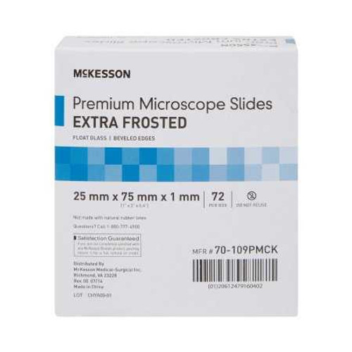 Microscope Slide McKesson 25 X 75 X 1 mm Extra-Frosted 70-109PMCK Box/72 70-109PMCK MCK BRAND 938363_BX