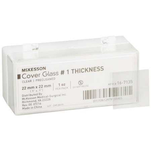 Cover Glass McKesson Square 1 Thickness 22 X 22 mm 16-7135 Box/10 16-7135 MCK BRAND 483349_BX