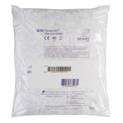 Tube Holder BD Vacutainer Standard Size Clear Non-Stackable Single Use 250 / Shelf Pack For 13 mm and 16 Diameter Tubes 364815 Pack/250 364815 BECTON-DICKINSON 458363_BG