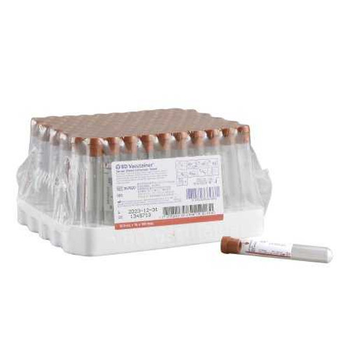 BD Vacutainer Plus Venous Blood Collection Tube Serum Tube Clot Activator 16 X 100 mm 10 mL Red Conventional Closure Plastic Tube 367820 Case/1000 367820 BECTON-DICKINSON 271578_CS