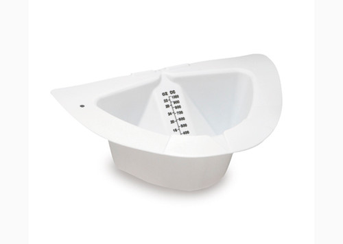 Commode Specimen Collector MeasuRite 1,000 mL (32 oz.) Without Closure Unprinted NonSterile 02071 Pack of 1