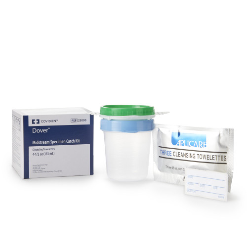 Urine Specimen Collection Kit Dover 25000 4.5 oz. Specimen Collection Container Sterile 25000 Pack of 1