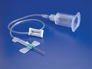 Saf-T Wing Safety Blood Collection Set with Holder, 23 G x 3/4'', 12'' Tubing, Sterile, 982312, Case of 200